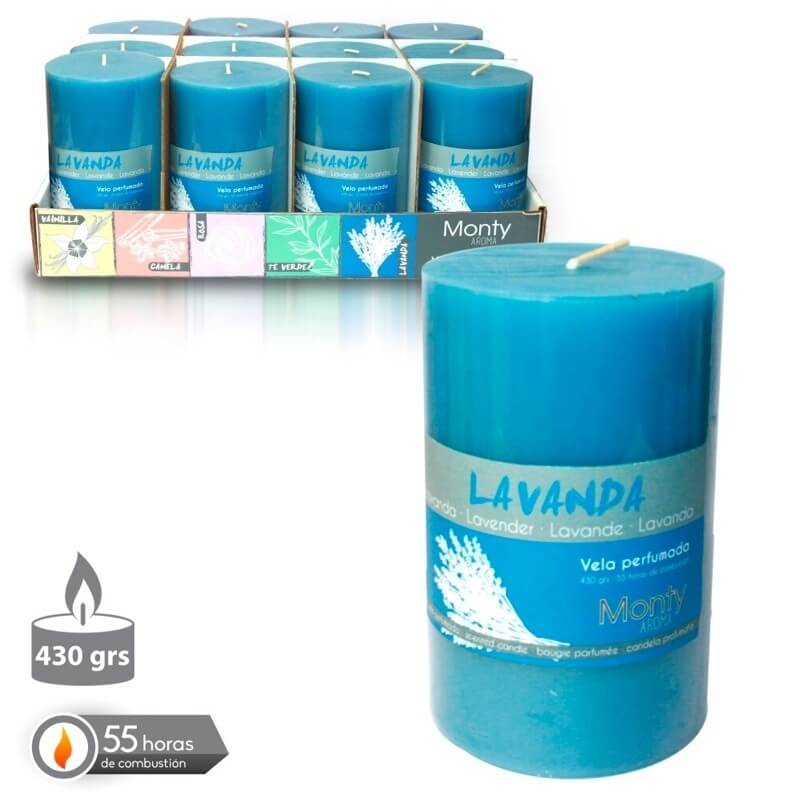 Vela perfumada azul